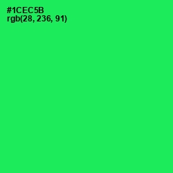 #1CEC5B - Malachite Color Image