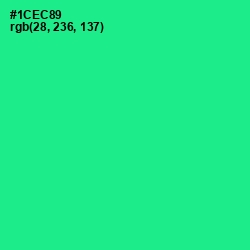 #1CEC89 - Shamrock Color Image