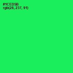 #1CED5B - Malachite Color Image