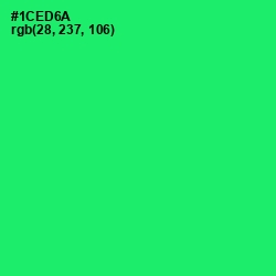 #1CED6A - Spring Green Color Image