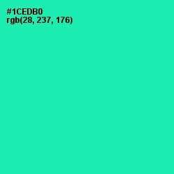 #1CEDB0 - Shamrock Color Image