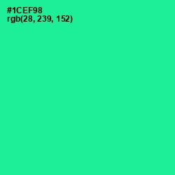 #1CEF98 - Shamrock Color Image