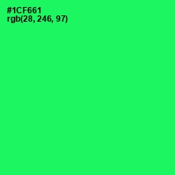 #1CF661 - Spring Green Color Image