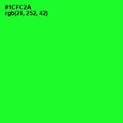 #1CFC2A - Green Color Image