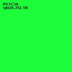 #1CFC3A - Green Color Image