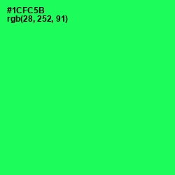 #1CFC5B - Malachite Color Image