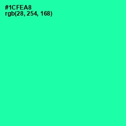 #1CFEA8 - Shamrock Color Image