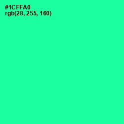 #1CFFA0 - Shamrock Color Image