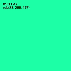 #1CFFA7 - Shamrock Color Image