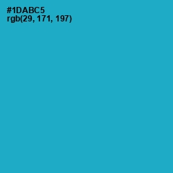 #1DABC5 - Cerulean Color Image