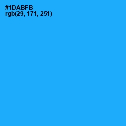 #1DABFB - Dodger Blue Color Image