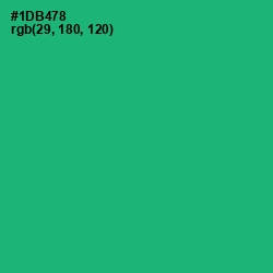 #1DB478 - Jade Color Image