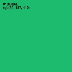 #1DBB6E - Jade Color Image