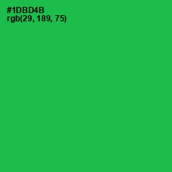 #1DBD4B - Green Haze Color Image