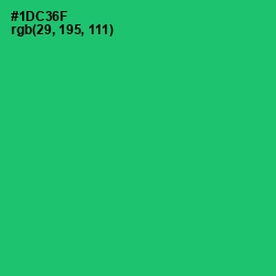 #1DC36F - Malachite Color Image