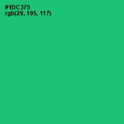 #1DC375 - Malachite Color Image