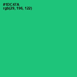 #1DC47A - Malachite Color Image