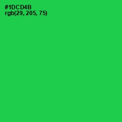 #1DCD4B - Malachite Color Image