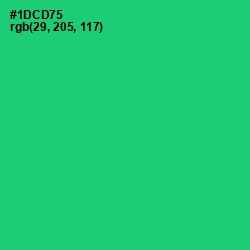 #1DCD75 - Malachite Color Image
