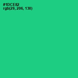#1DCE82 - Caribbean Green Color Image
