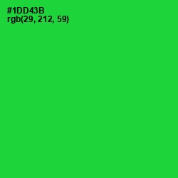 #1DD43B - Green Color Image