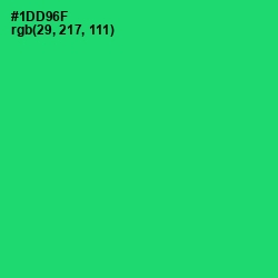 #1DD96F - Malachite Color Image