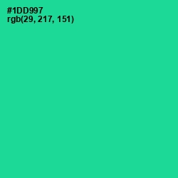 #1DD997 - Caribbean Green Color Image