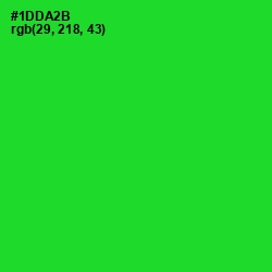 #1DDA2B - Green Color Image