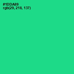 #1DDA89 - Caribbean Green Color Image