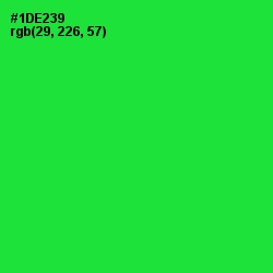 #1DE239 - Green Color Image