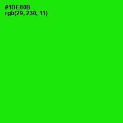 #1DE60B - Green Color Image