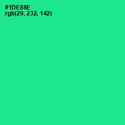 #1DE88E - Shamrock Color Image