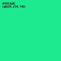 #1DEA8E - Shamrock Color Image