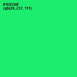 #1DED6F - Spring Green Color Image