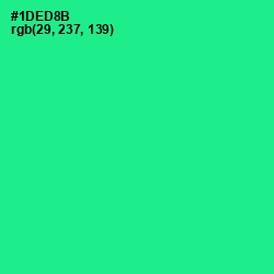 #1DED8B - Shamrock Color Image