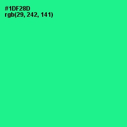 #1DF28D - Shamrock Color Image