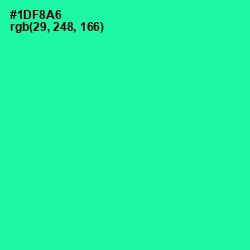 #1DF8A6 - Shamrock Color Image