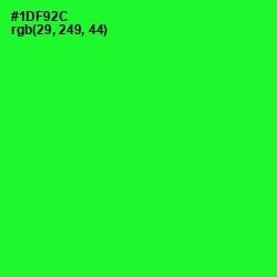 #1DF92C - Green Color Image