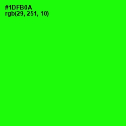 #1DFB0A - Green Color Image