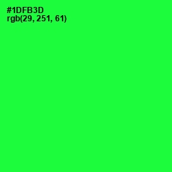 #1DFB3D - Green Color Image