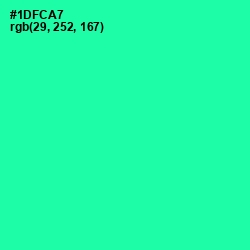 #1DFCA7 - Shamrock Color Image