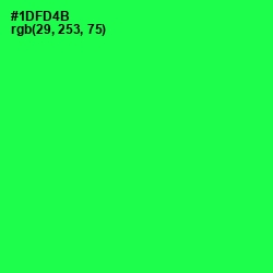 #1DFD4B - Malachite Color Image