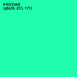 #1DFDAB - Shamrock Color Image