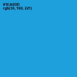 #1EA0DD - Cerulean Color Image