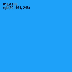 #1EA1F8 - Dodger Blue Color Image