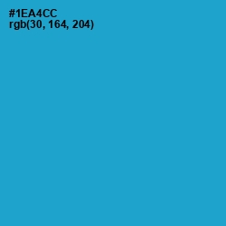 #1EA4CC - Cerulean Color Image