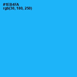 #1EB4FA - Dodger Blue Color Image