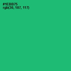 #1EBB75 - Jade Color Image