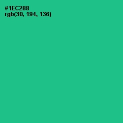 #1EC288 - Caribbean Green Color Image