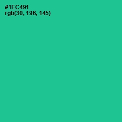 #1EC491 - Caribbean Green Color Image